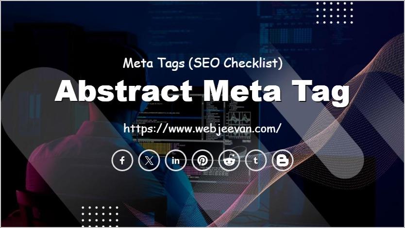 Abstract Meta Tag