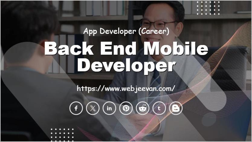 Back End Mobile Developer