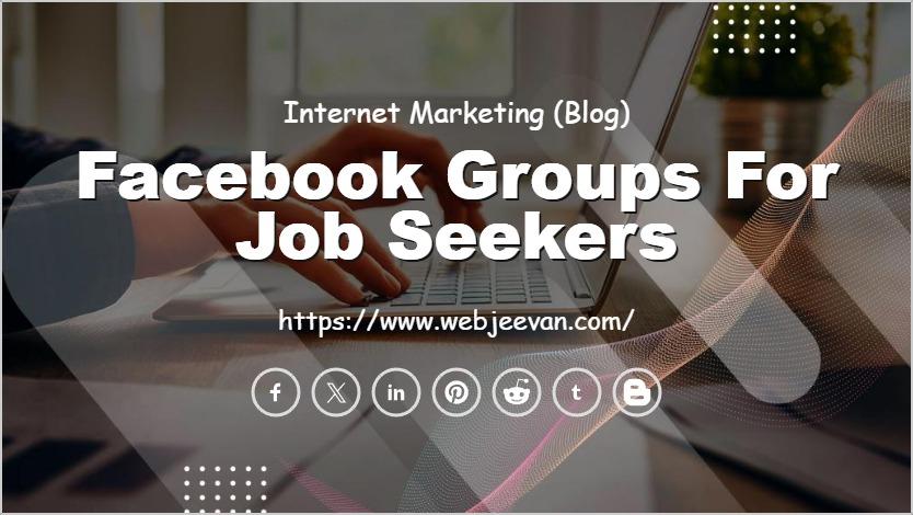 Facebook Groups for Job Seekers