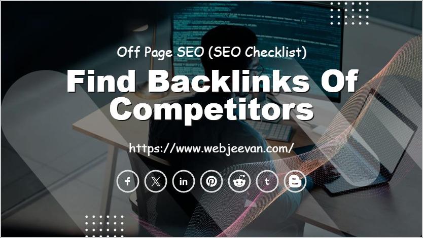 Find Backlinks of Competitors