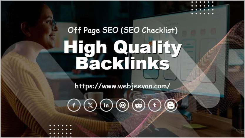 High Quality Backlinks