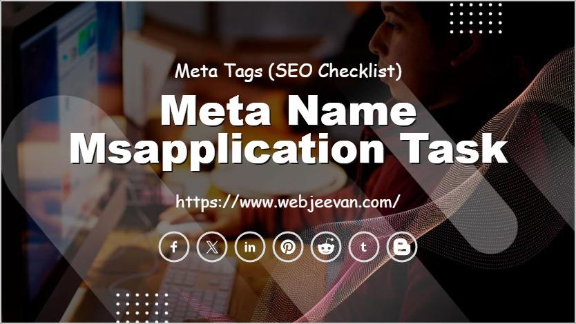 Meta Name Msapplication Task
