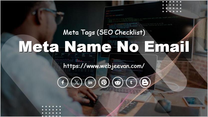 Meta Name No Email