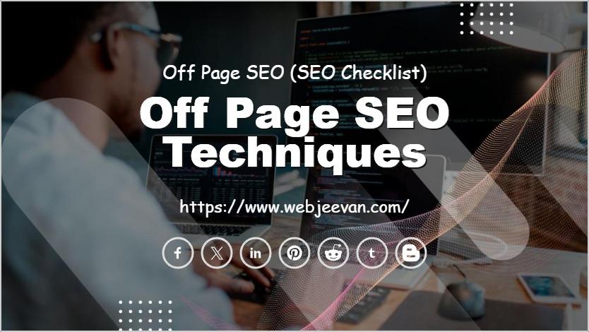 Off Page SEO Techniques