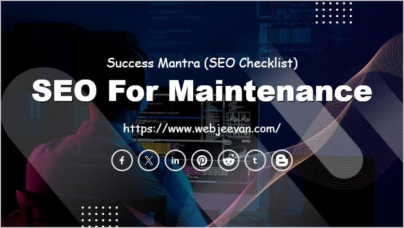 SEO for Maintenance