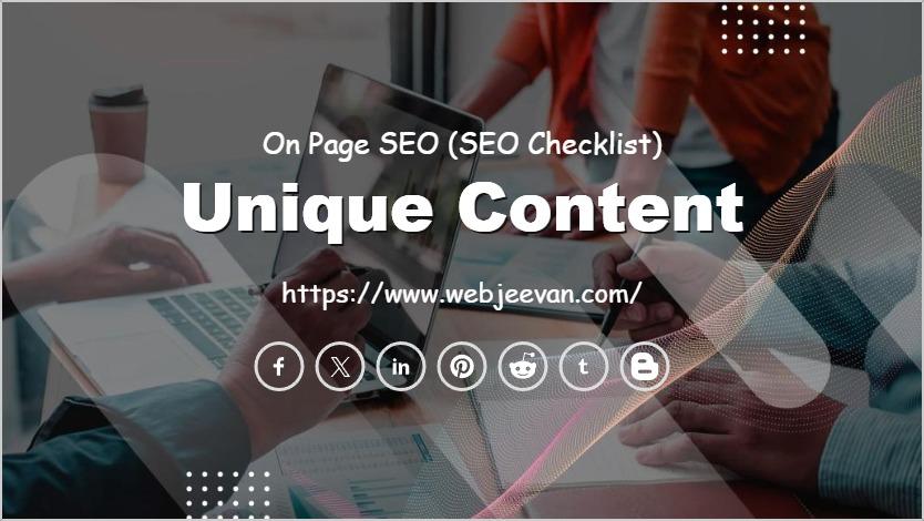 Unique Content