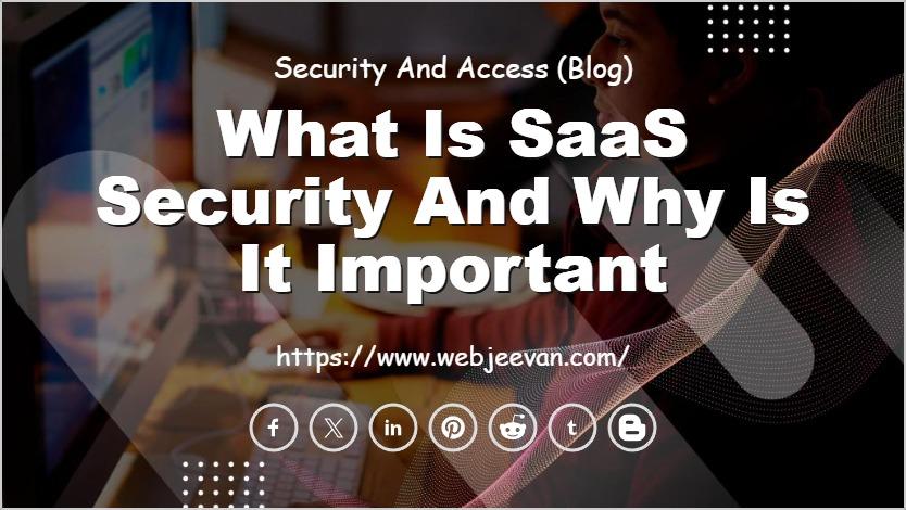 What Is SaaS Security and Why Is It Important